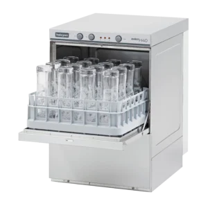 suppliers of halcyon amika AMH40 gravity drain glasswasher. Commercial glasswasher AMH40D pumped drain